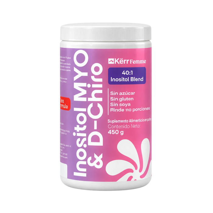 Inositol MYO & D-Chiro Kërr Femme – Blend 40:1 | 450 g (110 porciones)