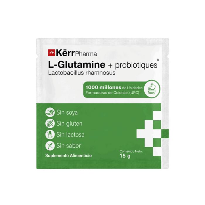L-Glutamine + Probiotiques Kërr Pharma, L-Glutamina + Lactobacillus rhamnosus | Grado clínico