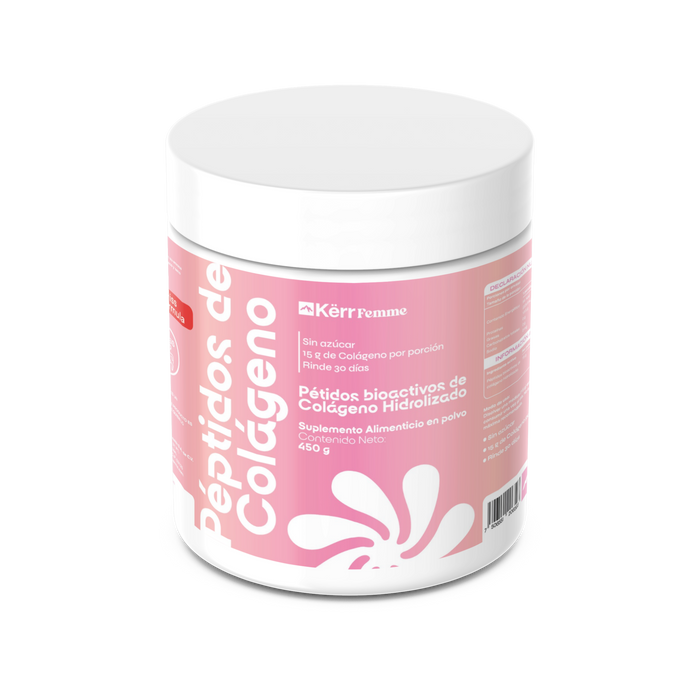 Péptidos de Colágeno Kërr Femme – 15 g por porción | 450 g