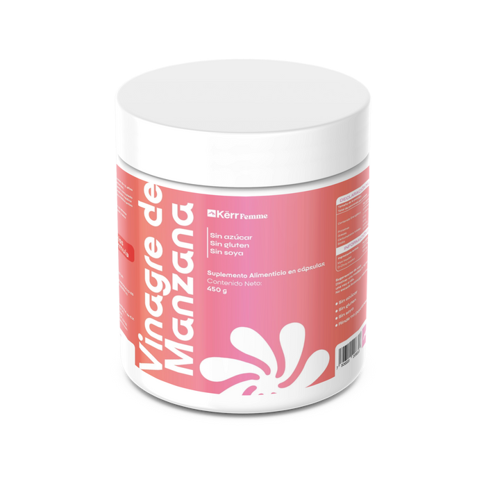 Capsulas Vinagre de manzana orgánico 550 mg | 60 cápsulas veganas, Kërr Femme